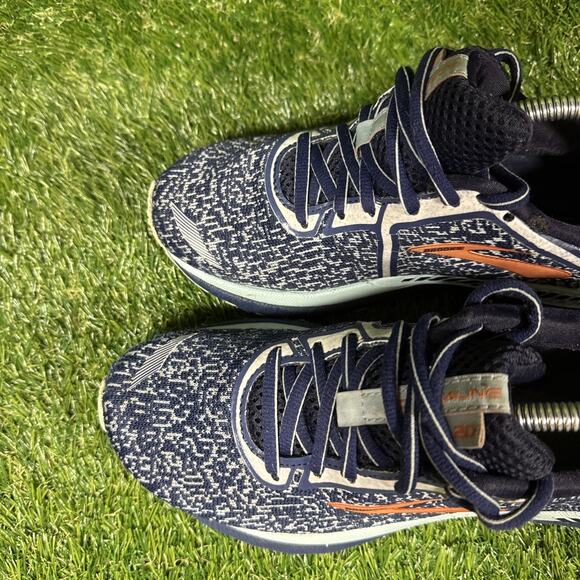 Women's Brooks Adrenaline 20 GTS XX Running Shoes Size 7 Navy Woven Athletic Gym - Picture 4 of 11